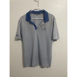 Corte Bella Medium Adidas Gold Polo Blue And White Striped (F)